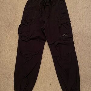 H&M Men’s Black Cargo Utility Pants with Relaxed Fit